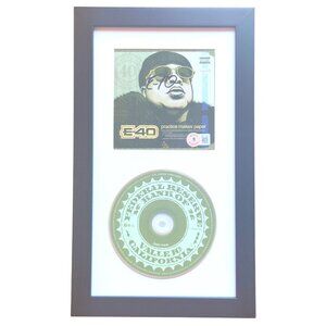 E-40 Signed Practice Makes Paper Framed CD Display Beckett E40 Autographed Album